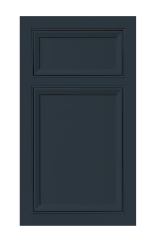 Beaded Frame Beveled Edge door sample in Indigo by Europly