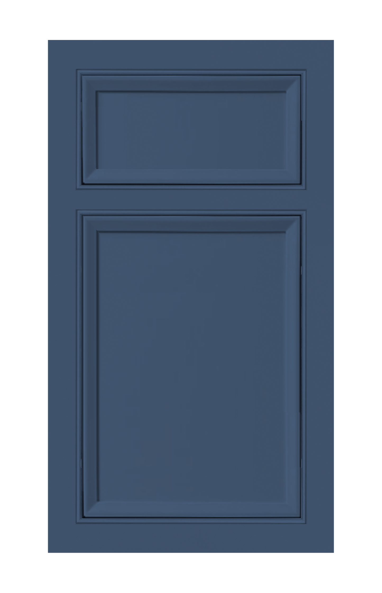 Beaded Frame Beveled Edge door sample in Navy Blue by Europly
