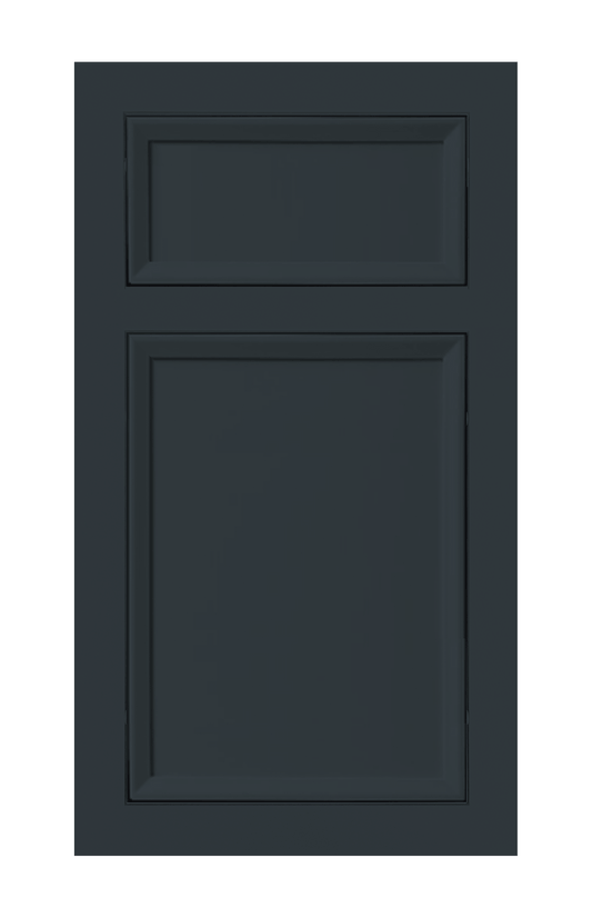 Traditional Frame Beveled Edge door sample in Space Grey by Europly