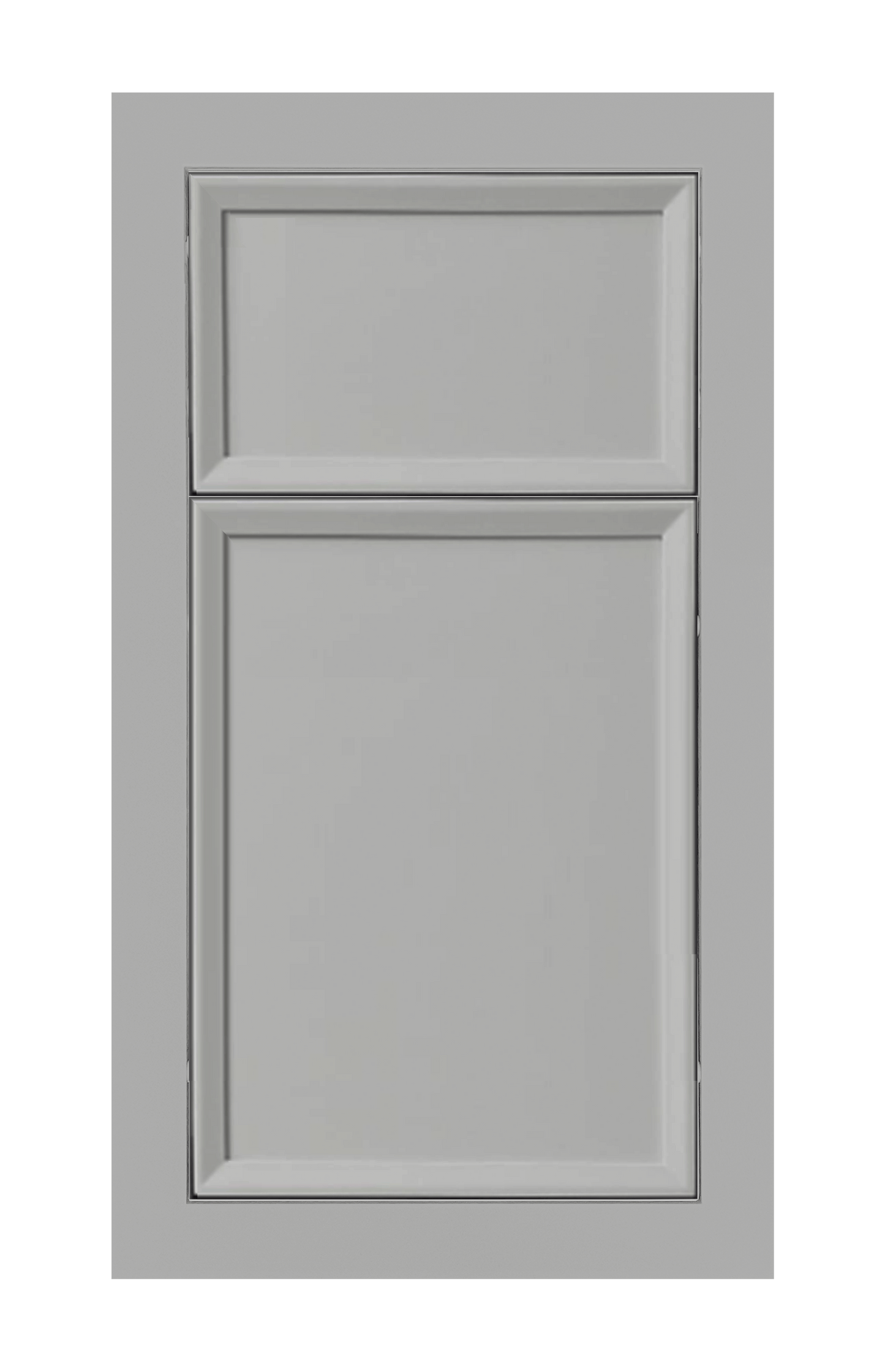 Modern Frame Beveled Edge door sample in Star Silver by Europly
