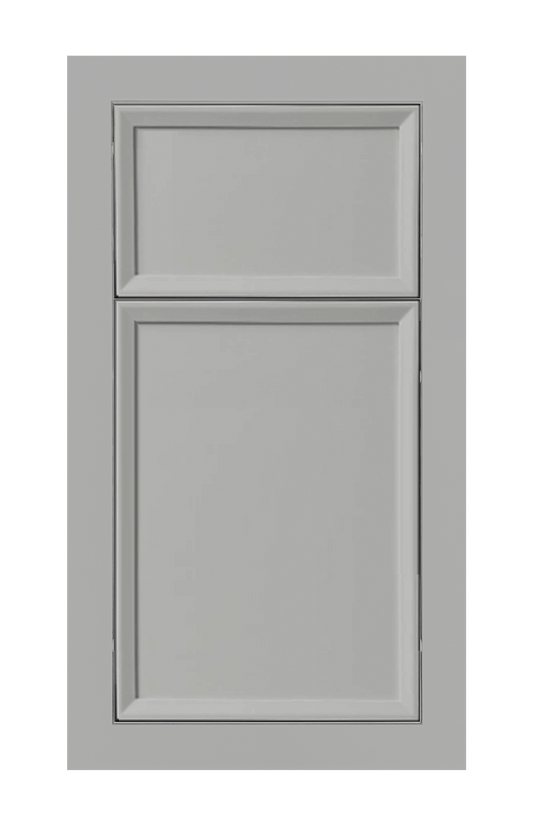 Modern Frame Beveled Edge door sample in Star Silver by Europly