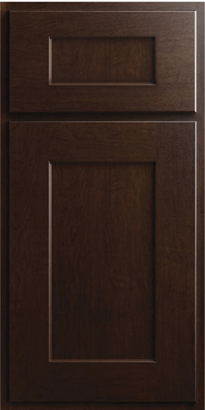 Luxor 5pc door sample in Espresso by CNC Cabinetry