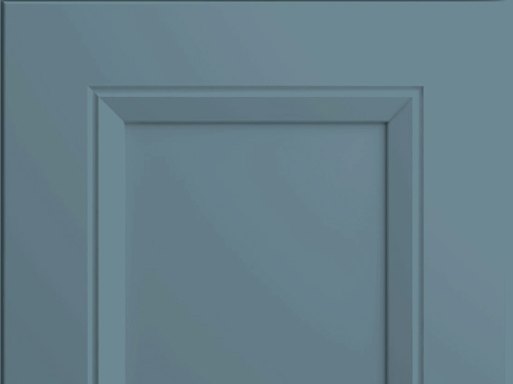 Richmond + door sample in Adirondack Blue by CNC Cabinetry