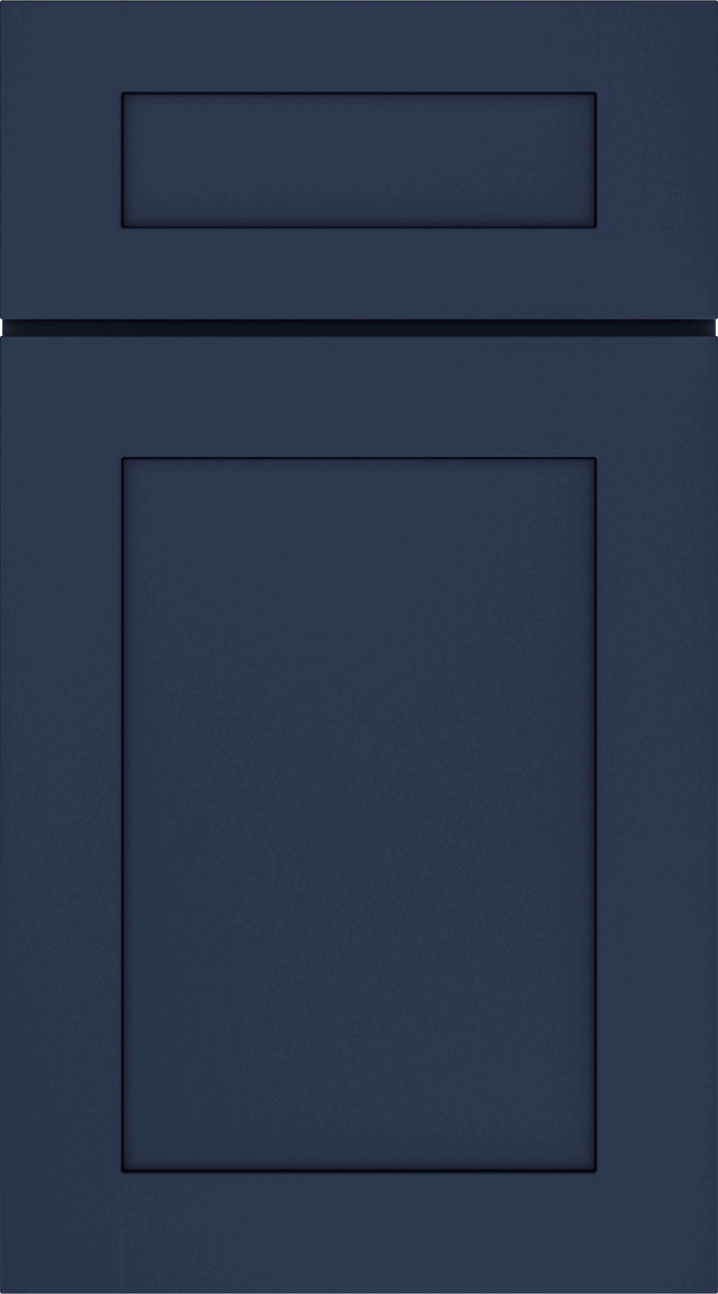 Shaker door sample in Navy by Parriot Wood